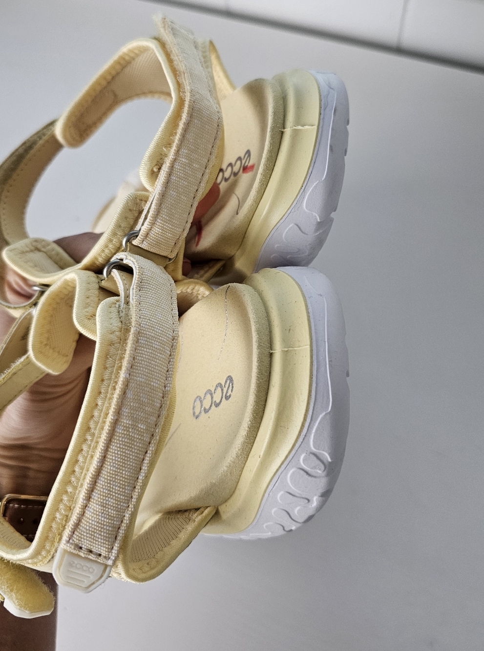 ECCO Sport Offroad Roam Sport Sandal Yellow Size 9 - Picture 6 of 9